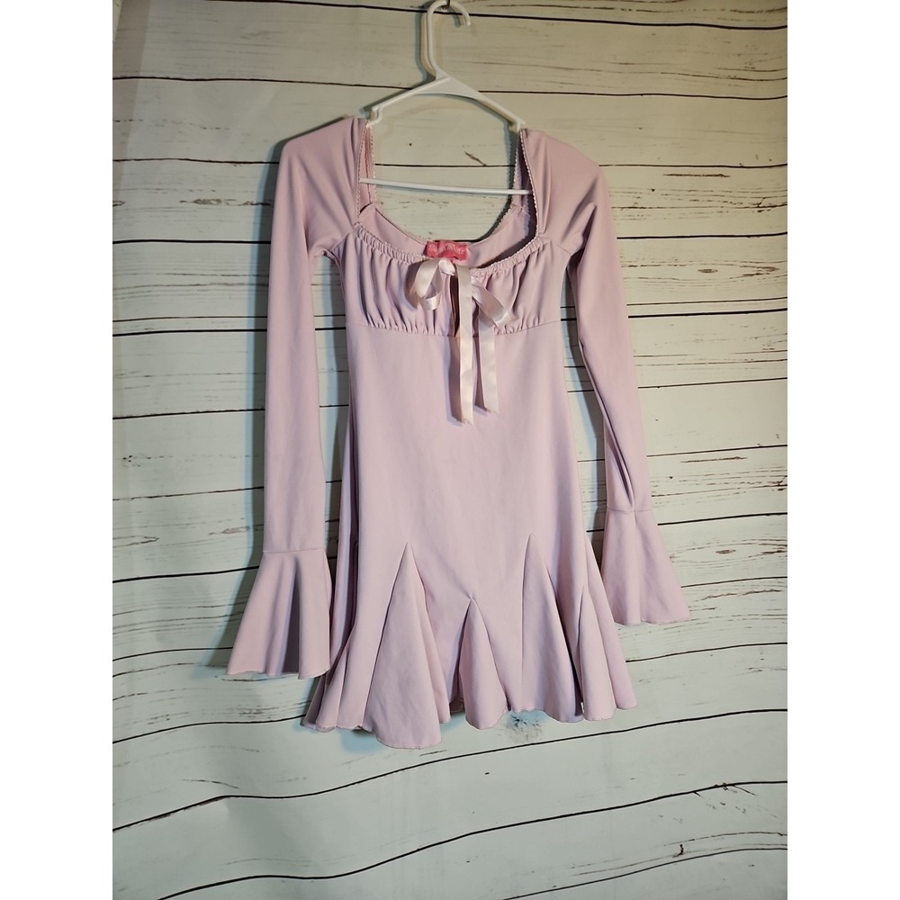 Sugar Trillz XS Pink Passionate Notes Mini Dress